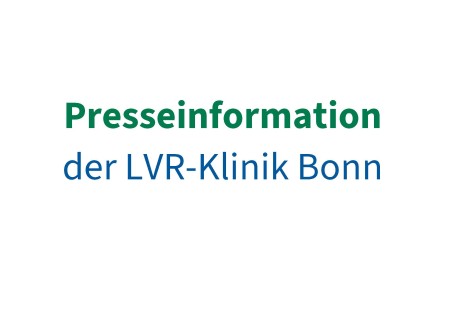 Schriftzug Presseinformation der LVR-Klinik Bonn
