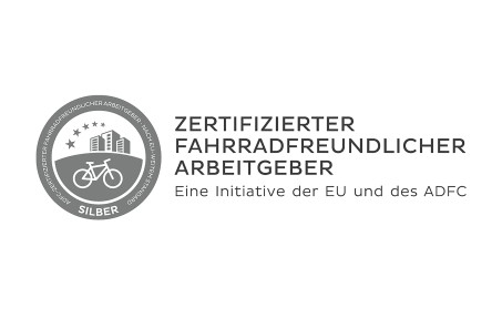 Siegel und Auszeichnung als Fahrradfreundlicher Arbeitgeber