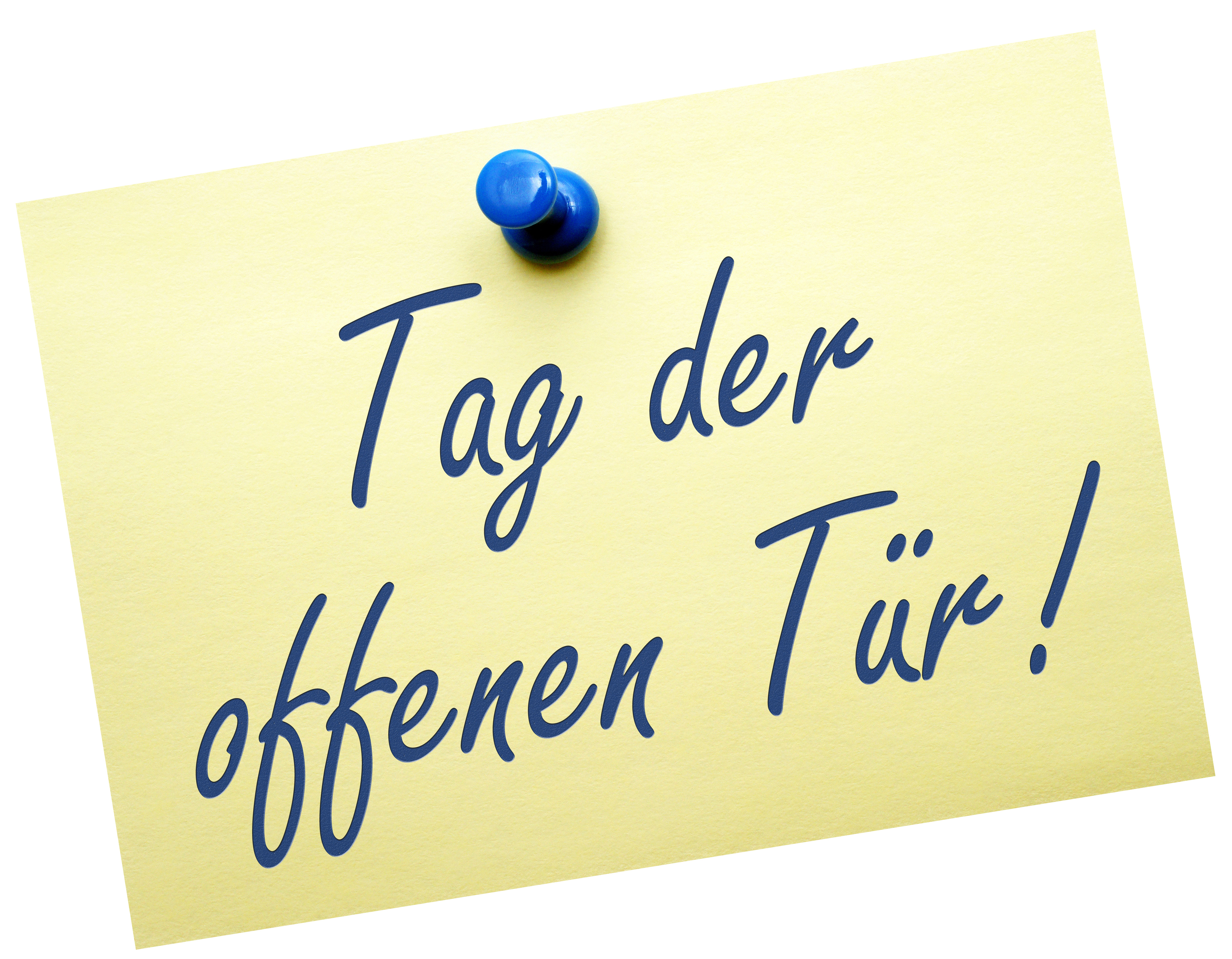 Notizzettel mit Schriftzug